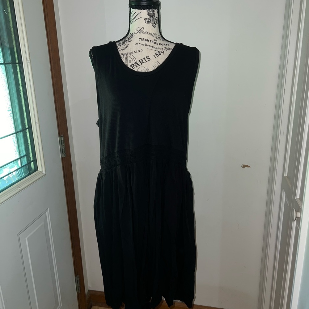 *5/$25* NWOT Maurice’s Ruched Midi Sundress Scoop Neck
